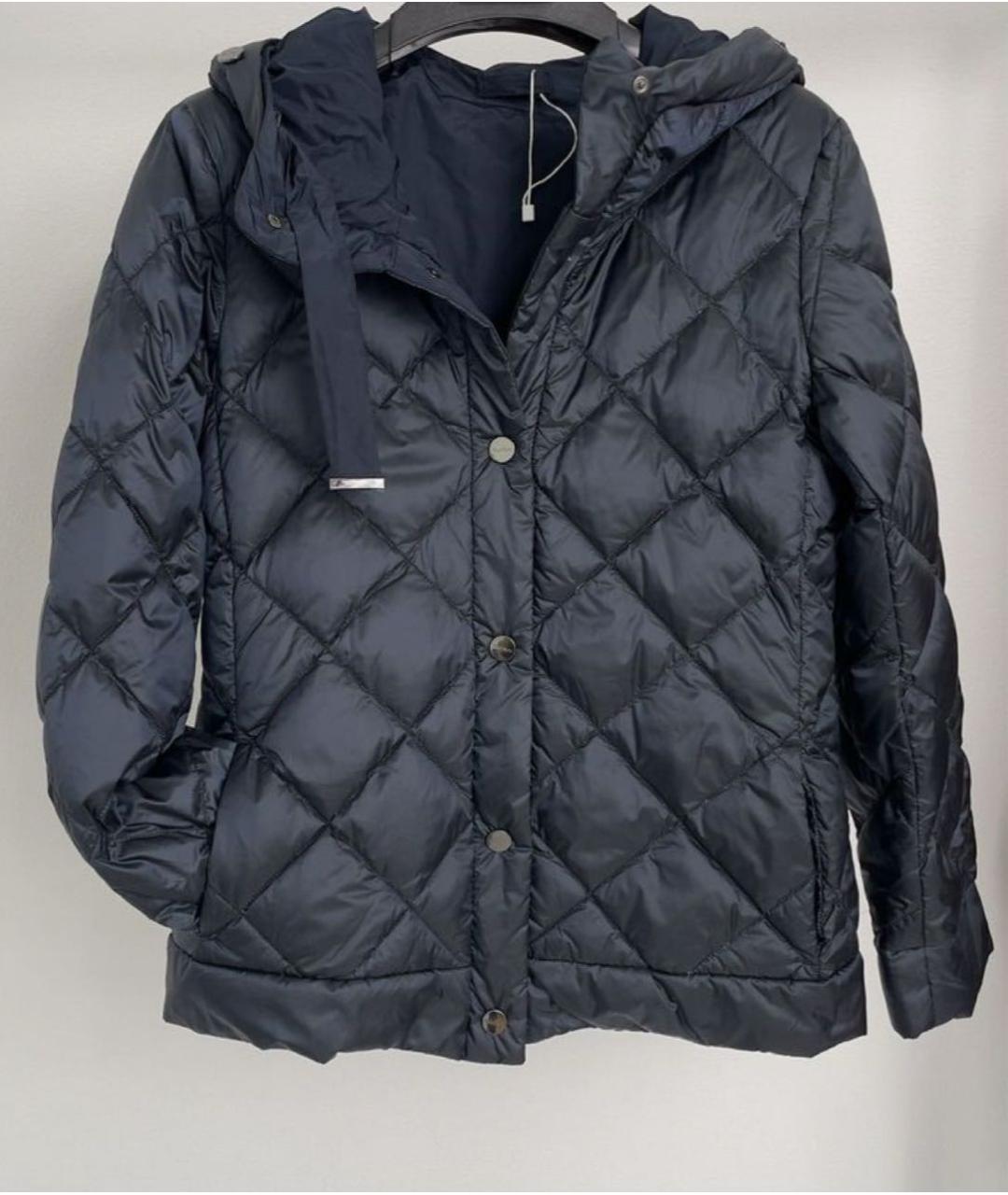MAX MARA Темно-синяя полиамидовая куртка, фото 8