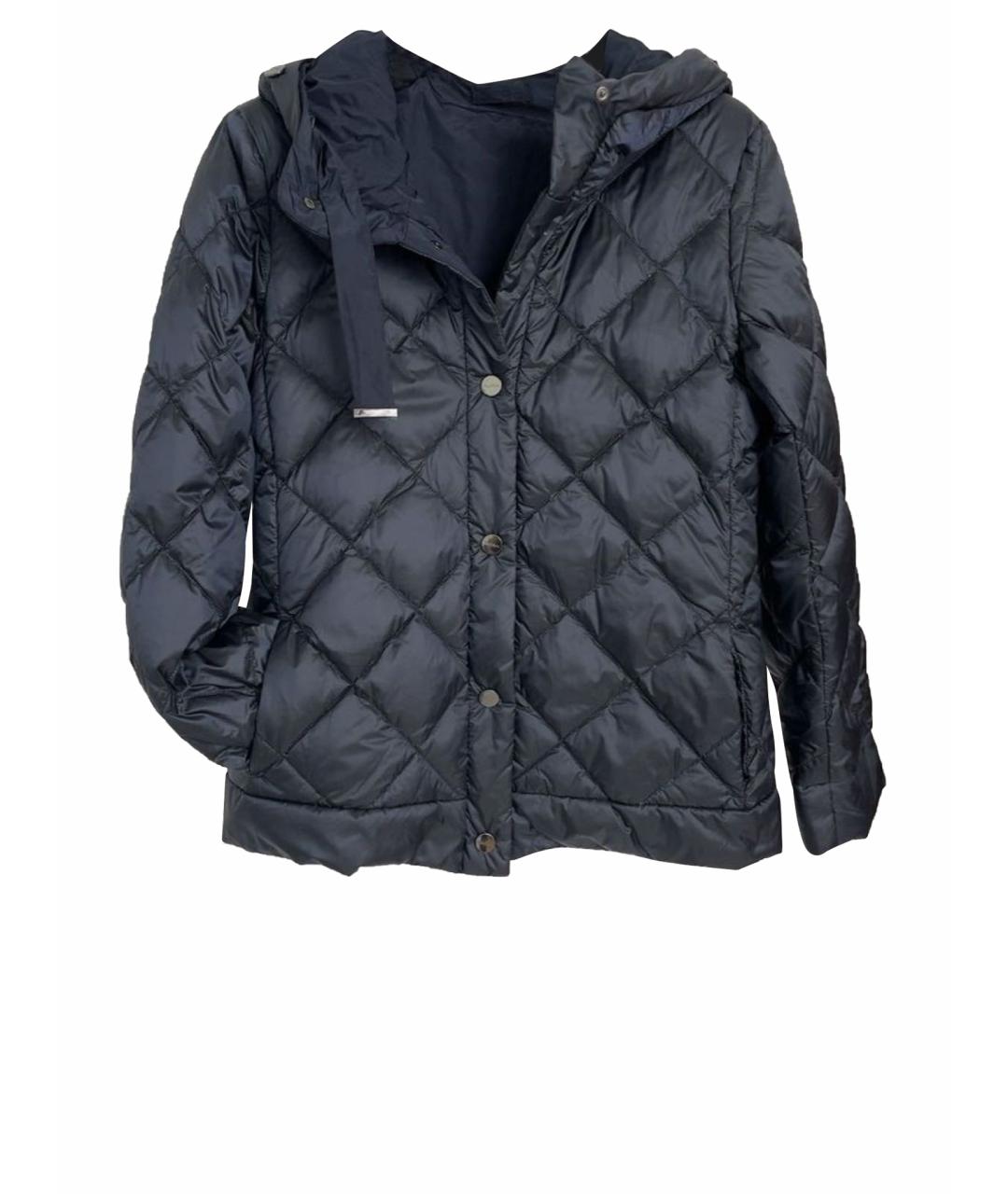 MAX MARA Темно-синяя полиамидовая куртка, фото 1