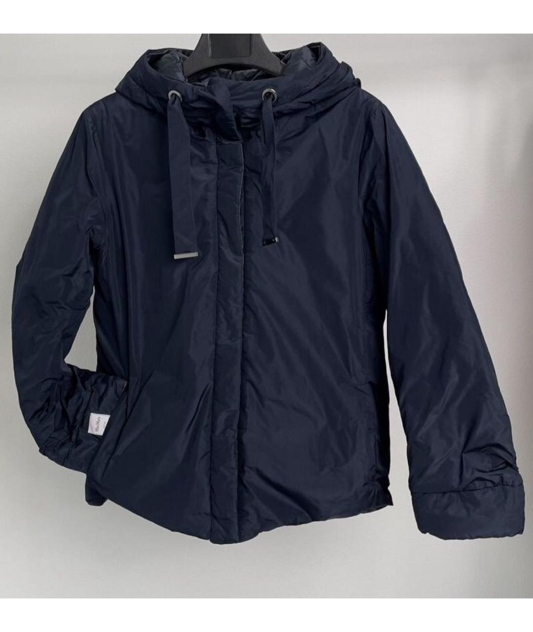 MAX MARA Темно-синяя полиамидовая куртка, фото 5
