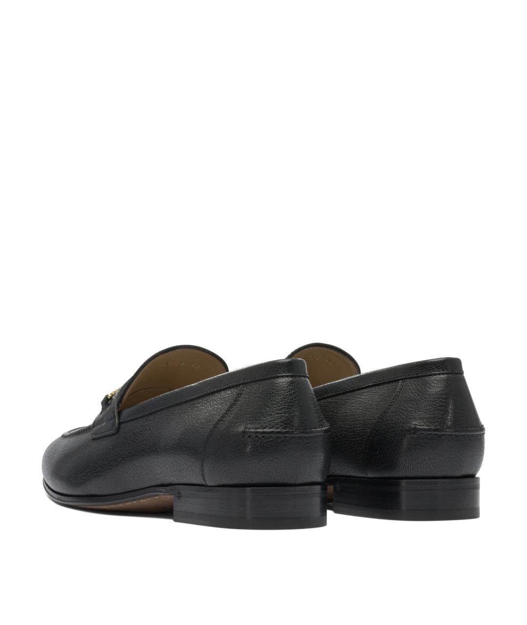VALENTINO Черные кожаные лоферы, фото 4