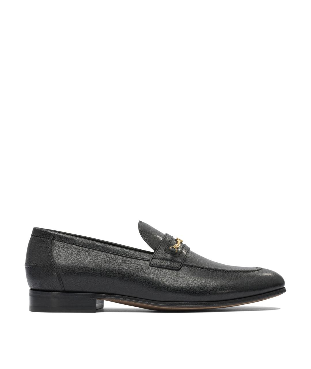 VALENTINO Черные кожаные лоферы, фото 1