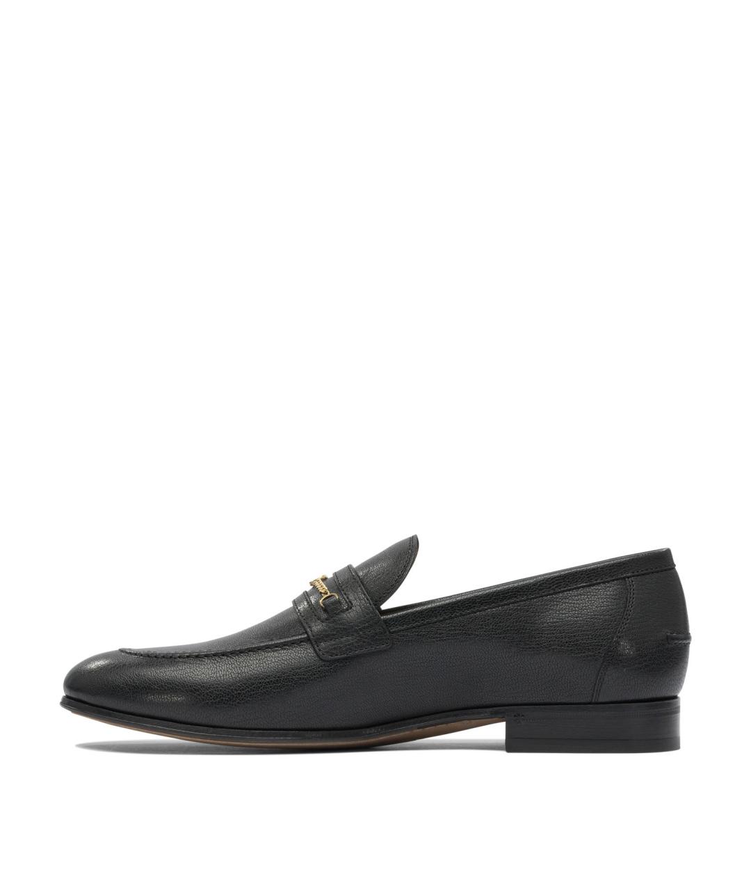 VALENTINO Черные кожаные лоферы, фото 3