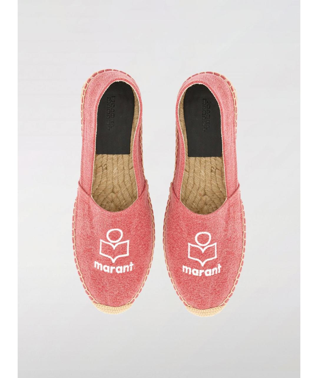 ISABEL MARANT Розовые текстильные эспадрильи, фото 4