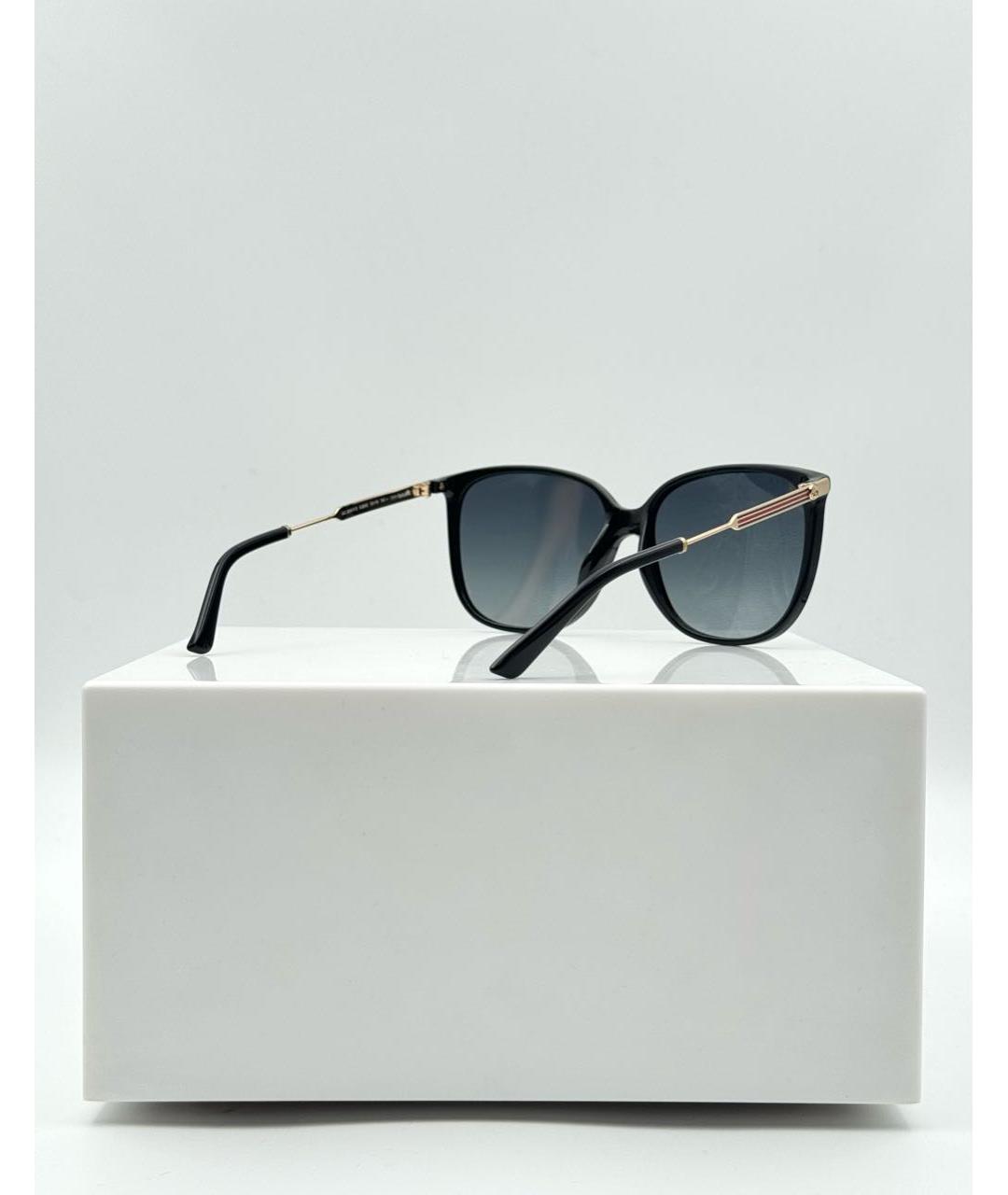 GUCCI Черные металлические солнцезащитные очки, фото 3