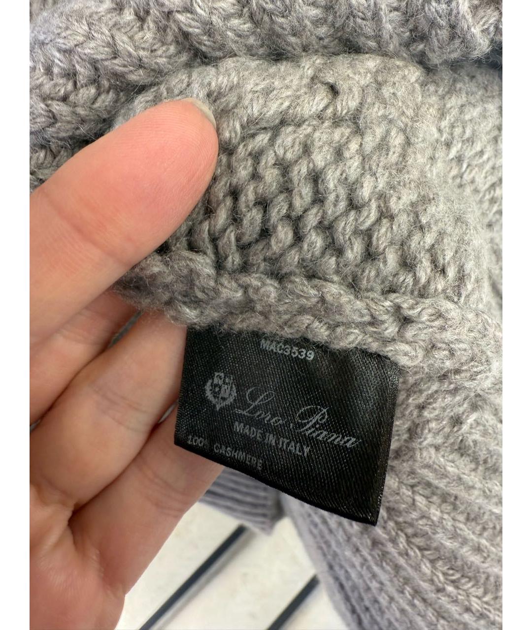 LORO PIANA Антрацитовое кашемировое повседневное платье, фото 5