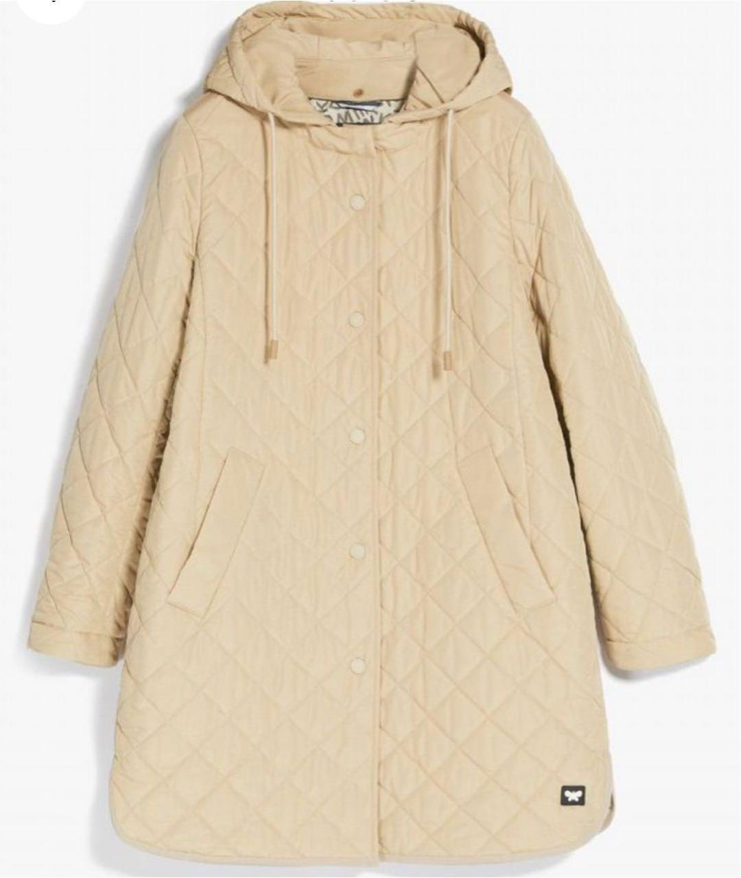 WEEKEND MAX MARA Бежевая полиэстеровая куртка, фото 7