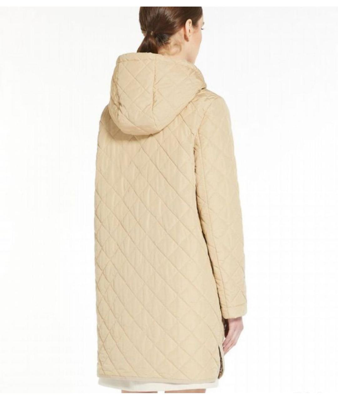 WEEKEND MAX MARA Бежевая полиэстеровая куртка, фото 2