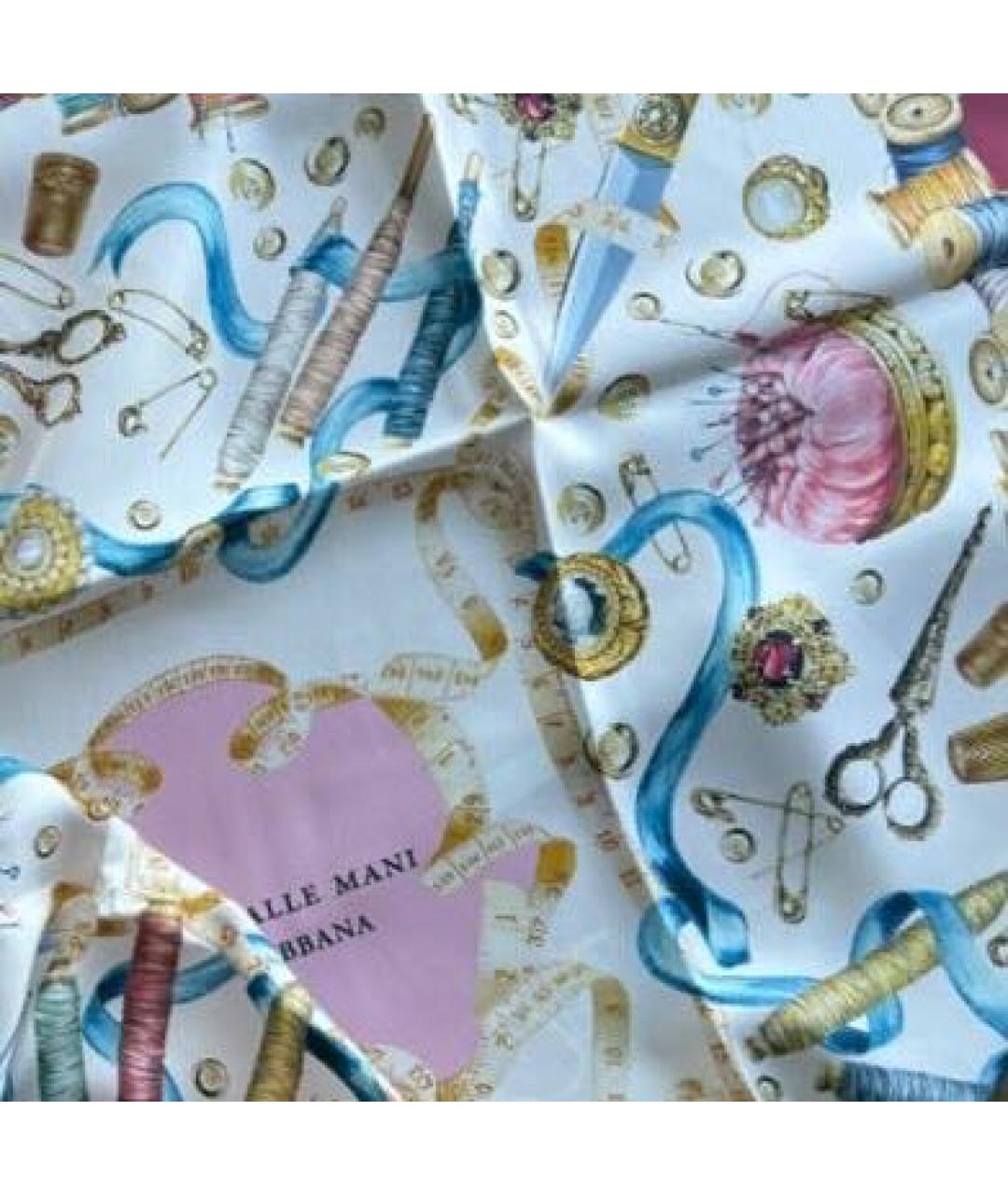 DOLCE&GABBANA Мульти шелковый платок, фото 3