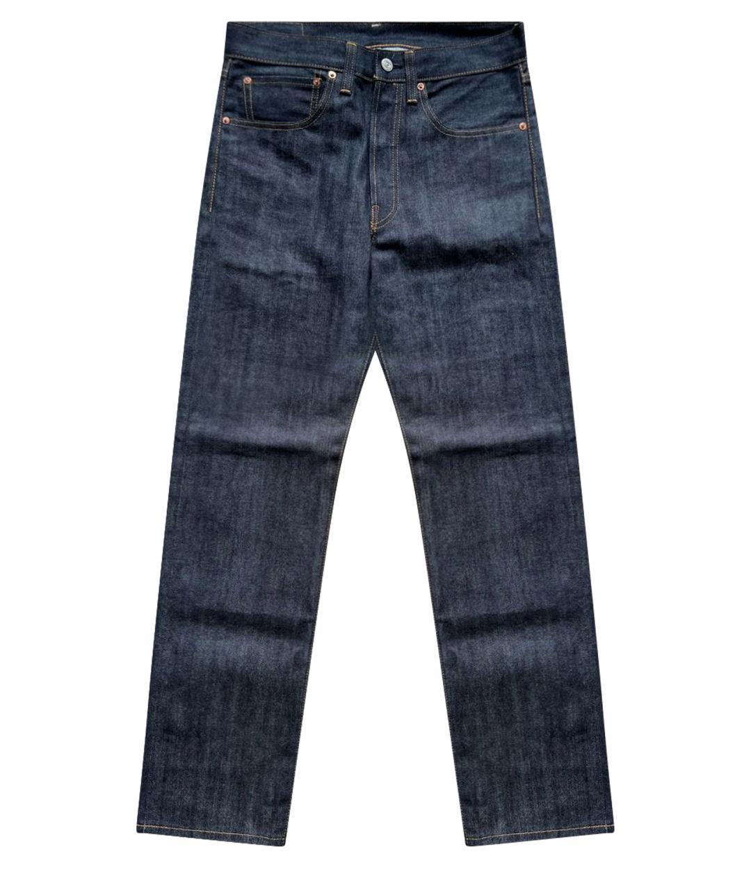 LEVI'S Темно-синие хлопковые прямые джинсы, фото 1