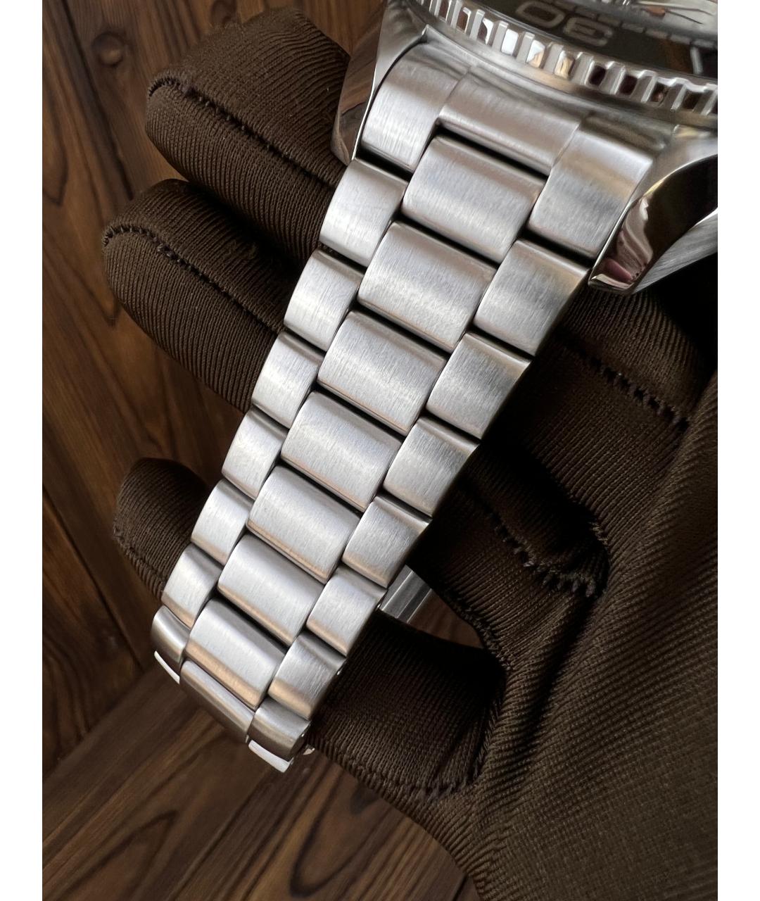 OMEGA Серебряные металлические часы, фото 4