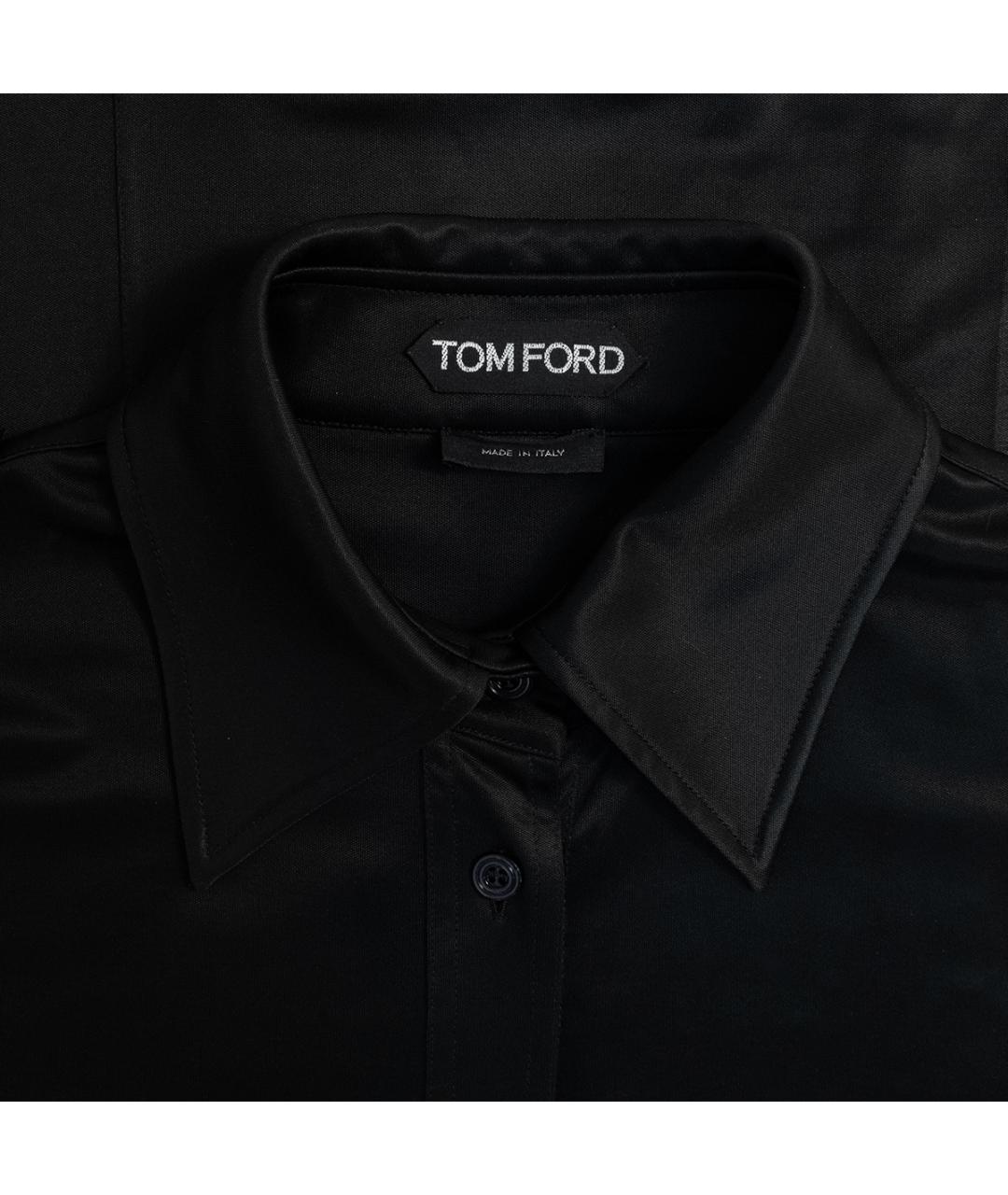TOM FORD Черная ацетатная блузы, фото 3