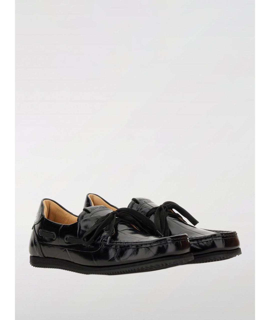 JACQUEMUS Черные лоферы из лакированной кожи, фото 2