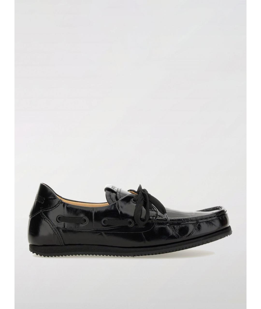 JACQUEMUS Черные лоферы из лакированной кожи, фото 5