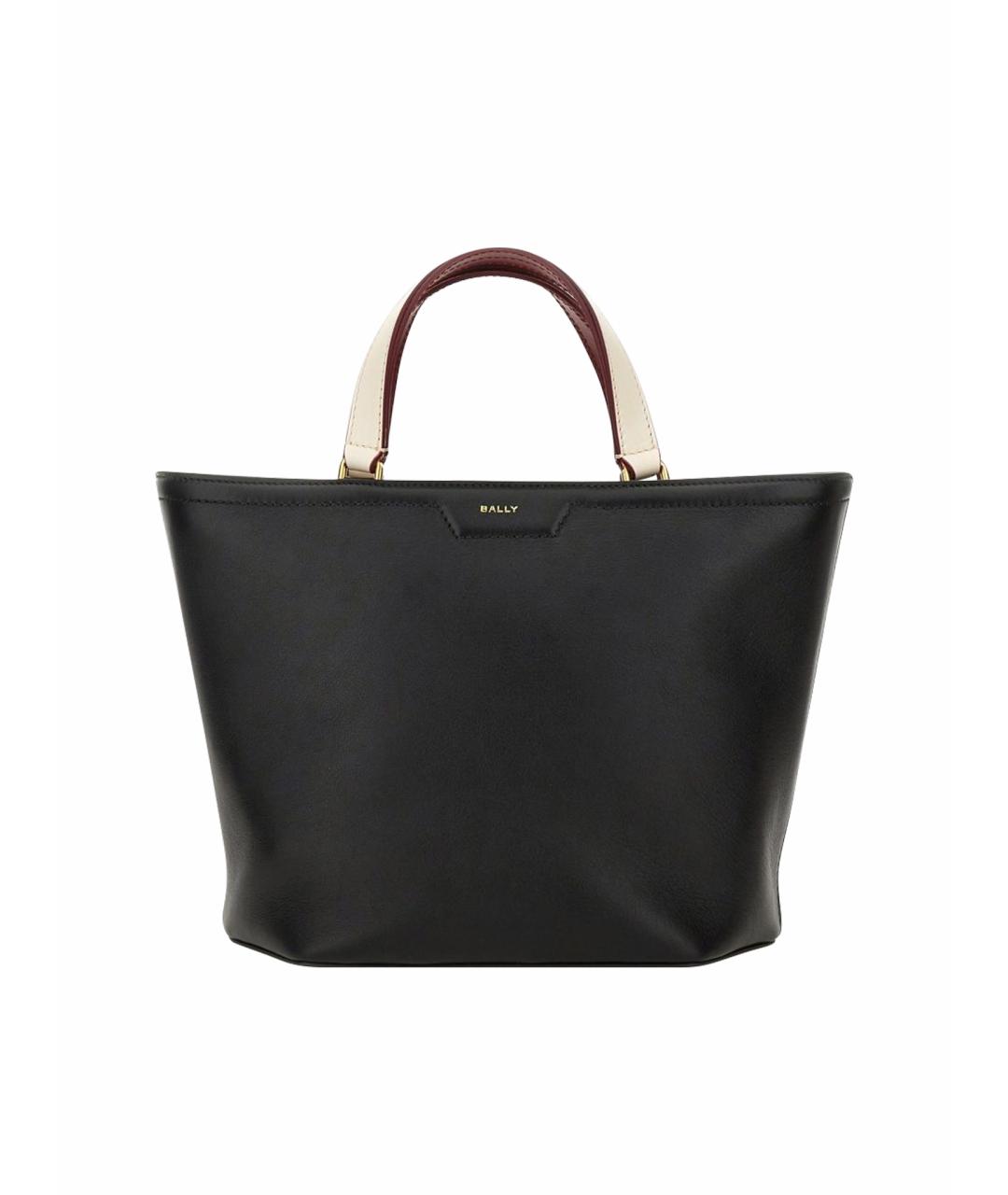 BALLY Черная кожаная сумка тоут, фото 1