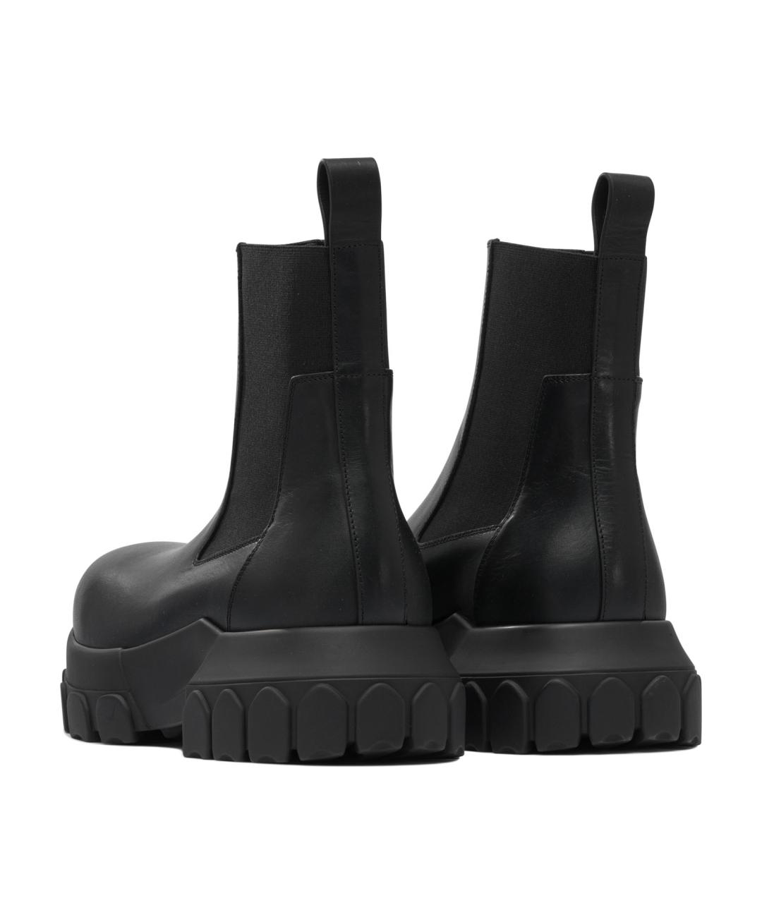 RICK OWENS Черные кожаные ботинки, фото 4