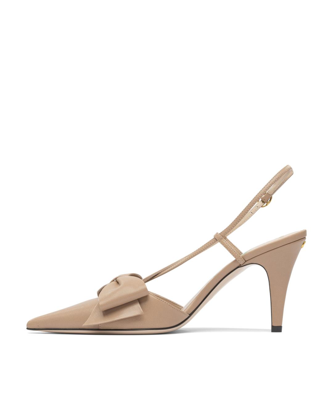 VALENTINO Бежевые кожаные туфли, фото 3