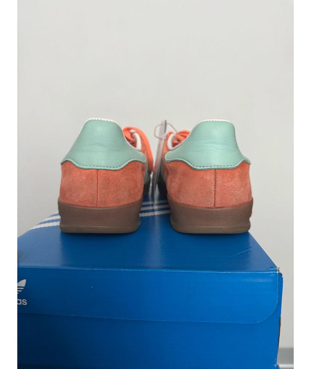 ADIDAS Оранжевое замшевые кеды, фото 4