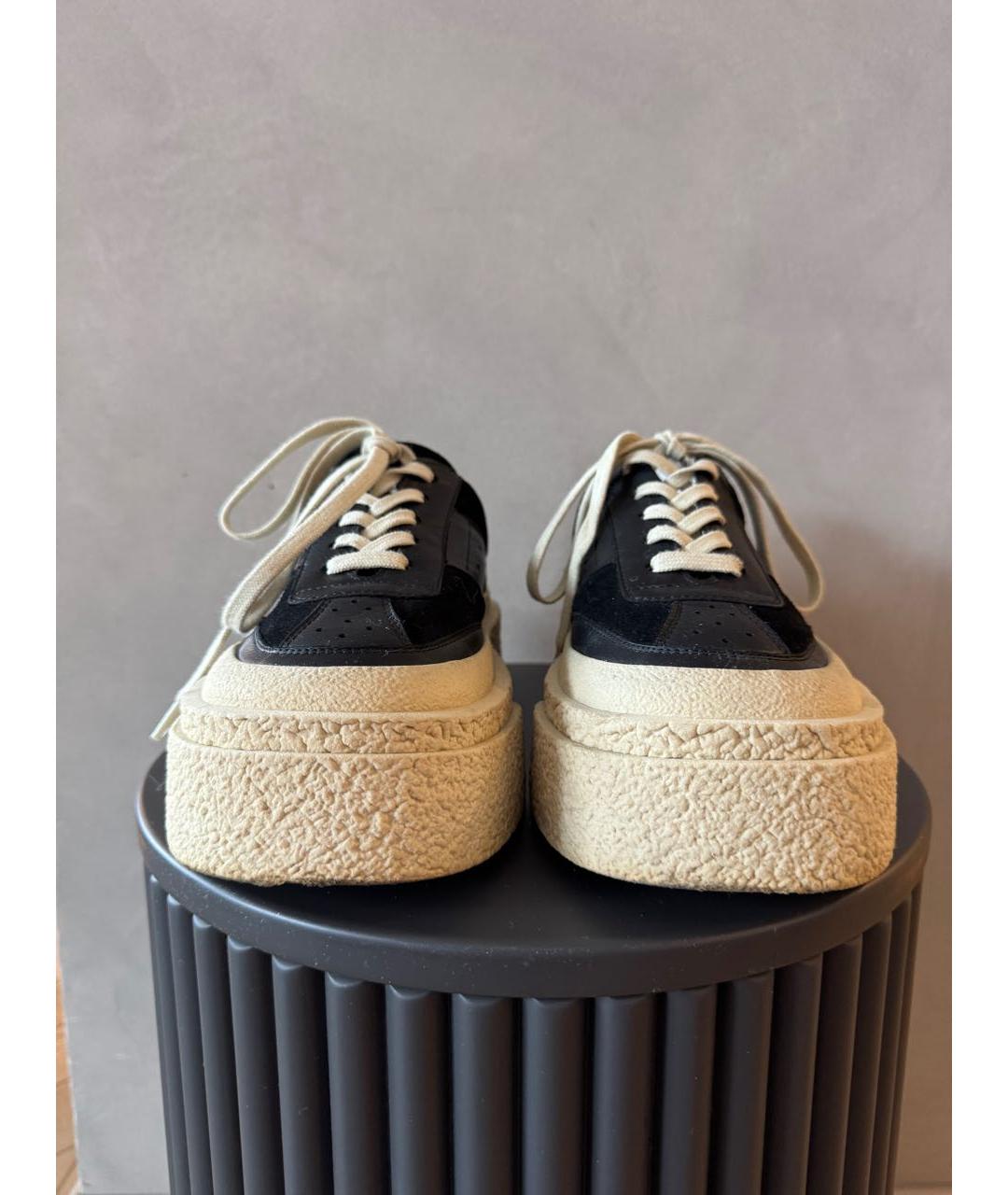 MM6 MAISON MARGIELA Черные кожаные кеды, фото 7