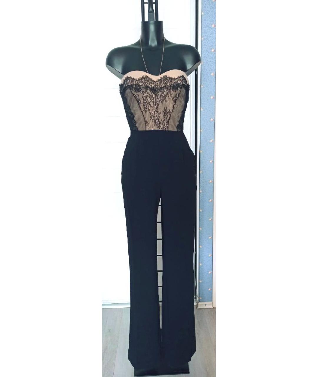 ELISABETTA FRANCHI Черный полиэстеровый комбинезон, фото 8