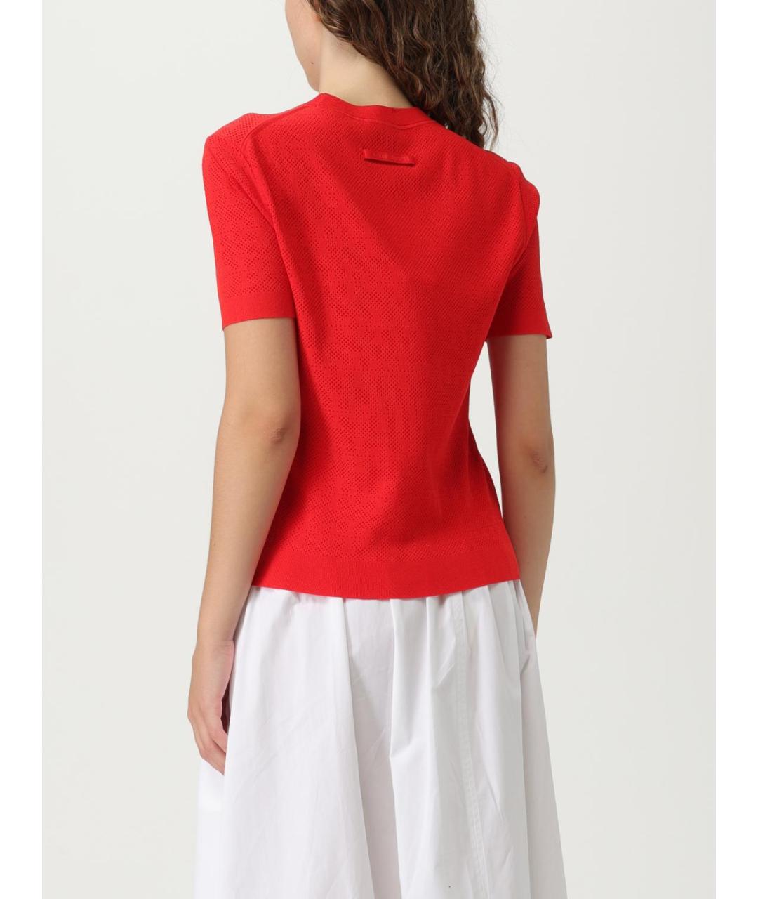 TORY BURCH Красная футболка, фото 3