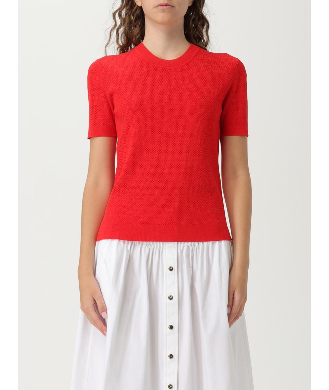 TORY BURCH Красная футболка, фото 2