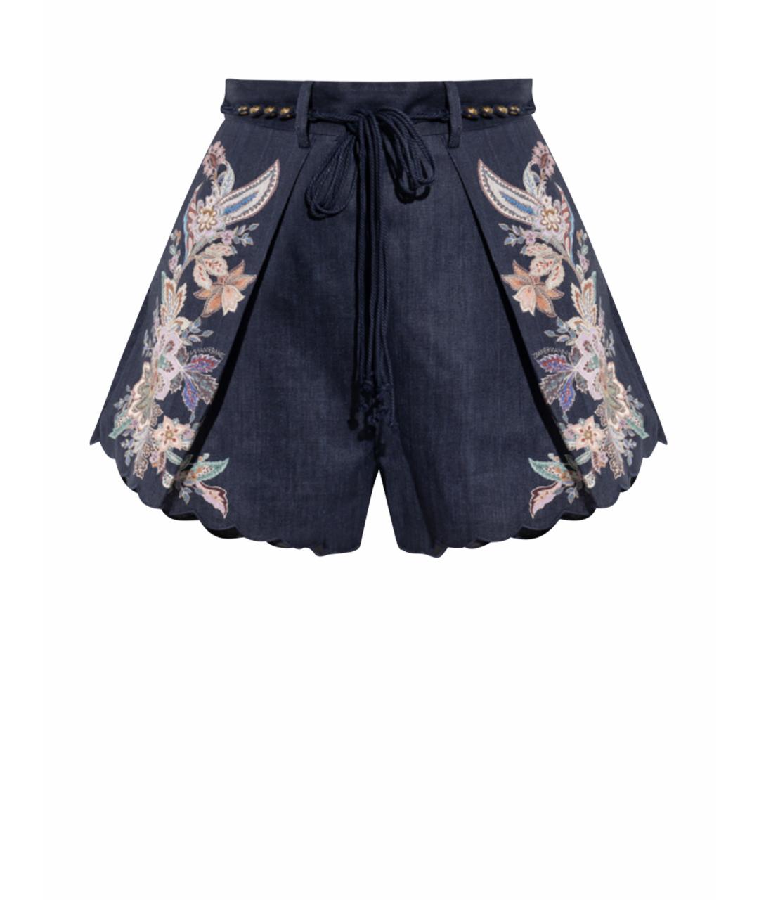 ZIMMERMANN Синие шорты, фото 1