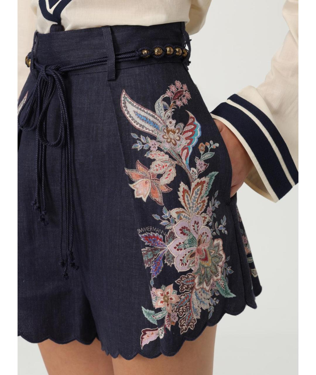 ZIMMERMANN Синие шорты, фото 5
