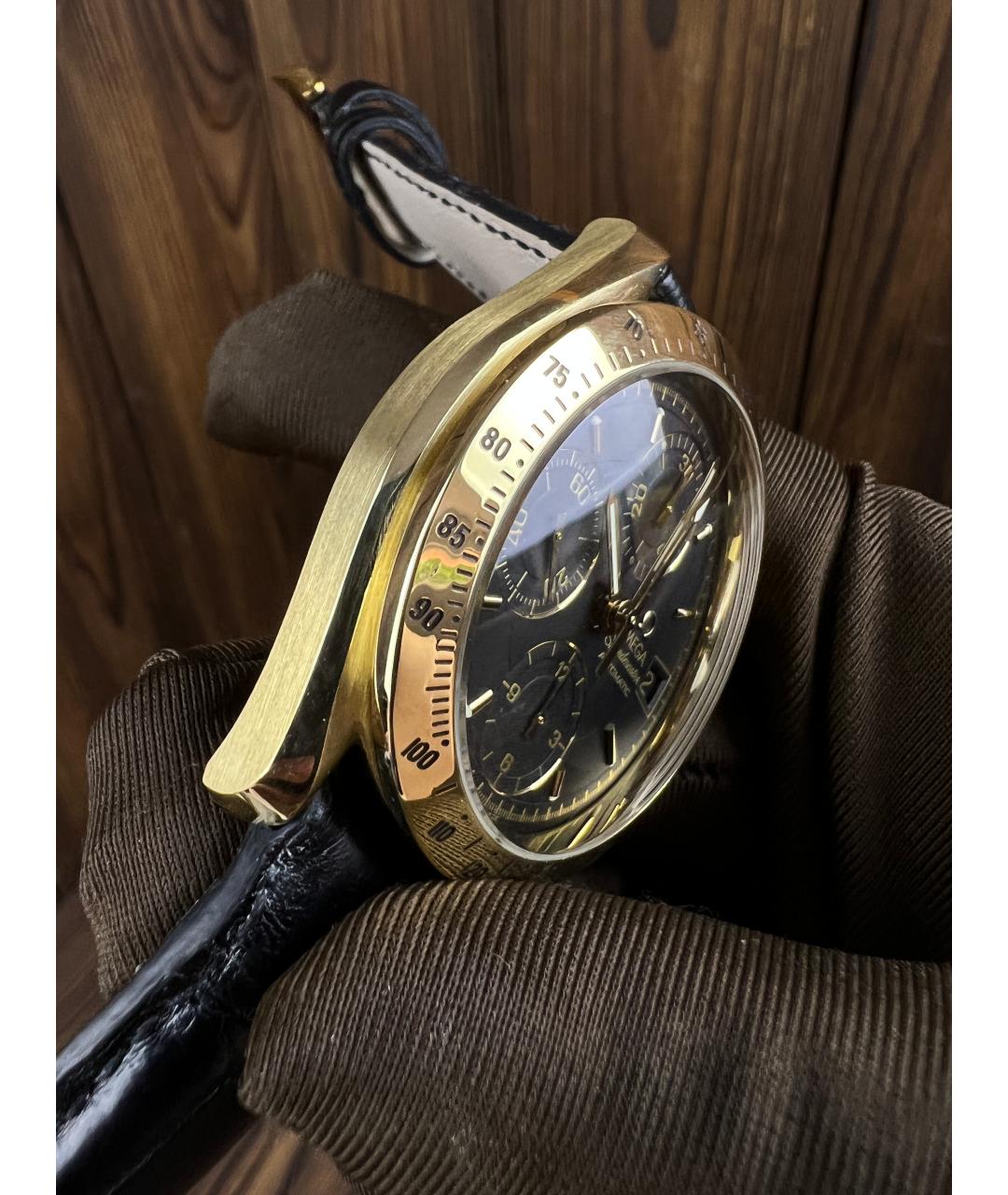 OMEGA Золотые часы из желтого золота, фото 4