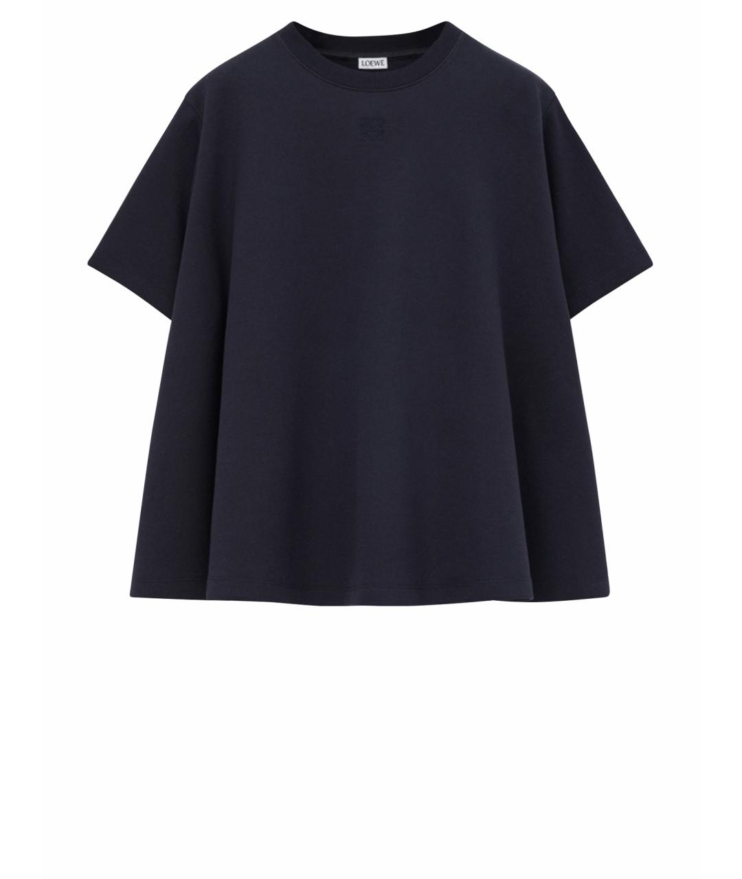 LOEWE Синяя хлопковая футболка, фото 1