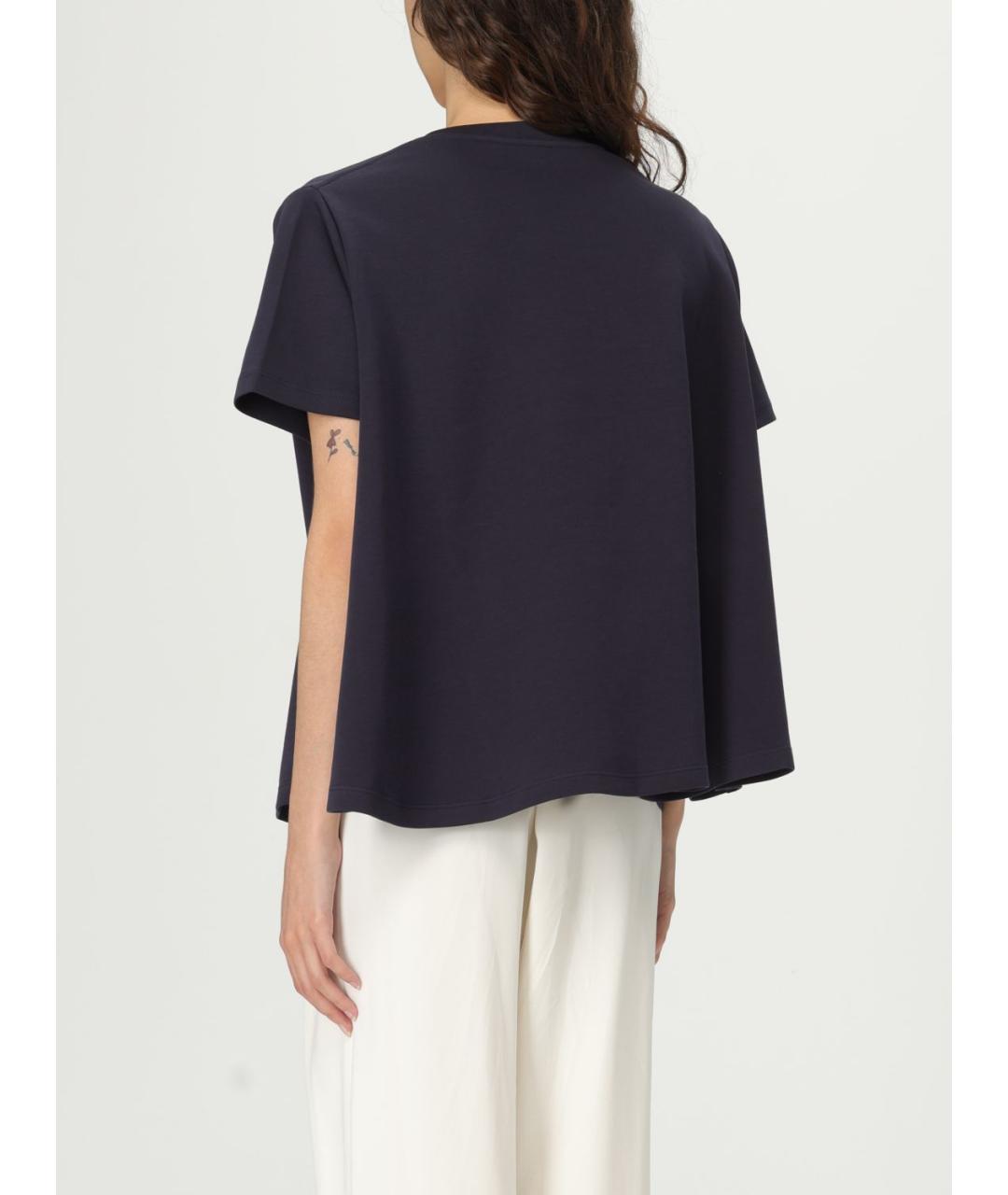 LOEWE Синяя хлопковая футболка, фото 4
