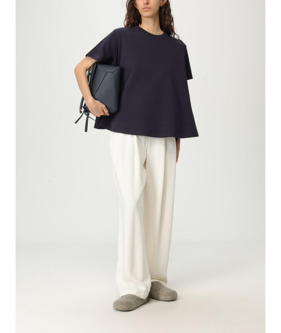 LOEWE Синяя хлопковая футболка, фото 3