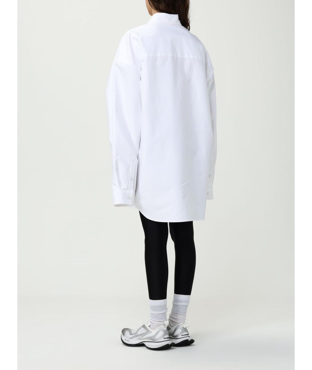 BALENCIAGA Белая хлопковая юбка миди, фото 3