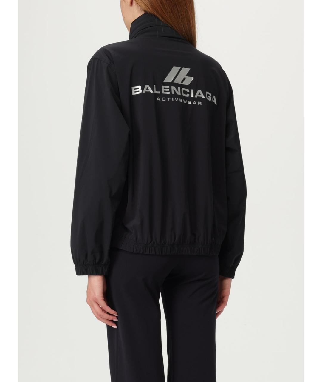 BALENCIAGA Черная синтетическая куртка, фото 4