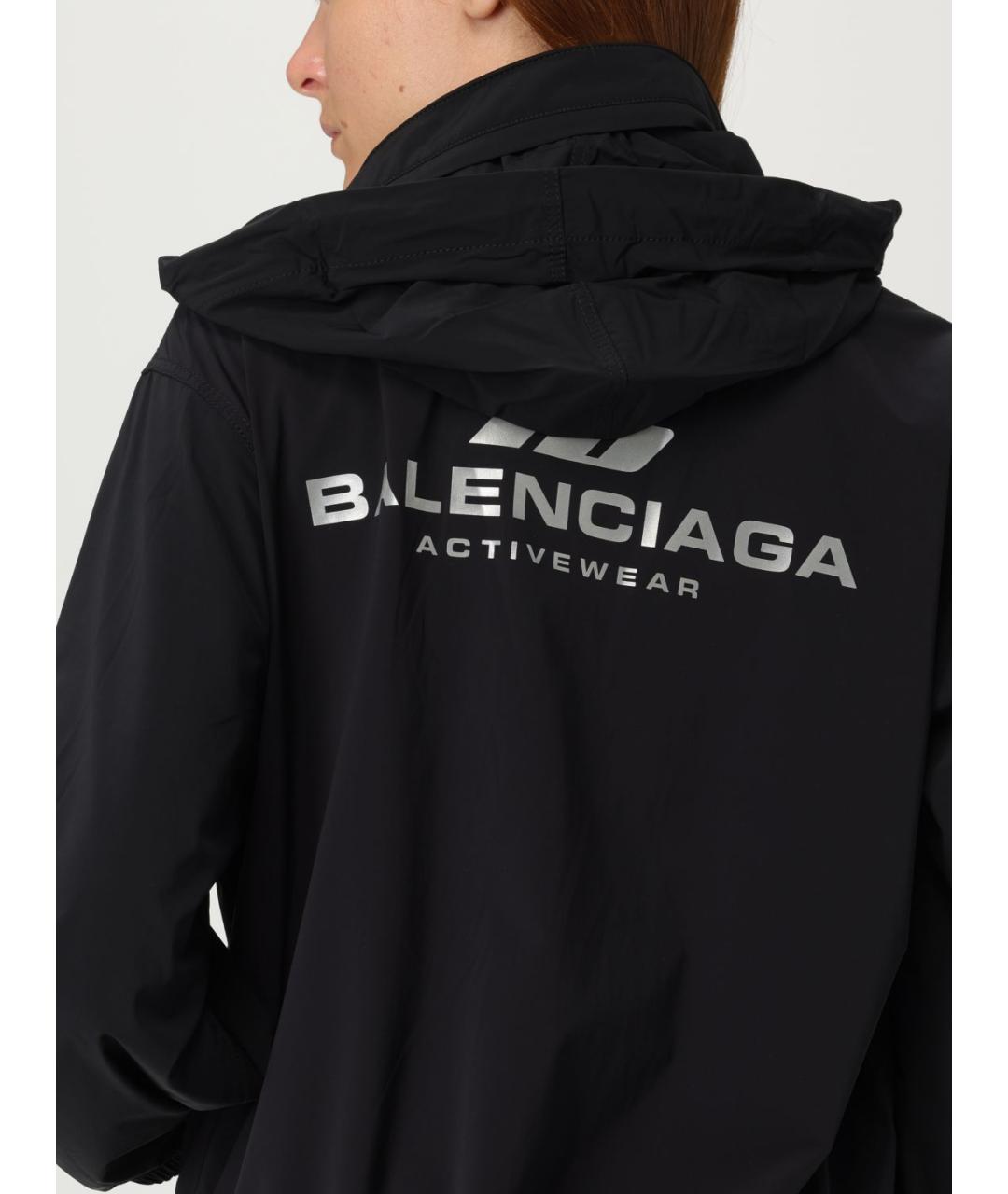 BALENCIAGA Черная синтетическая куртка, фото 6