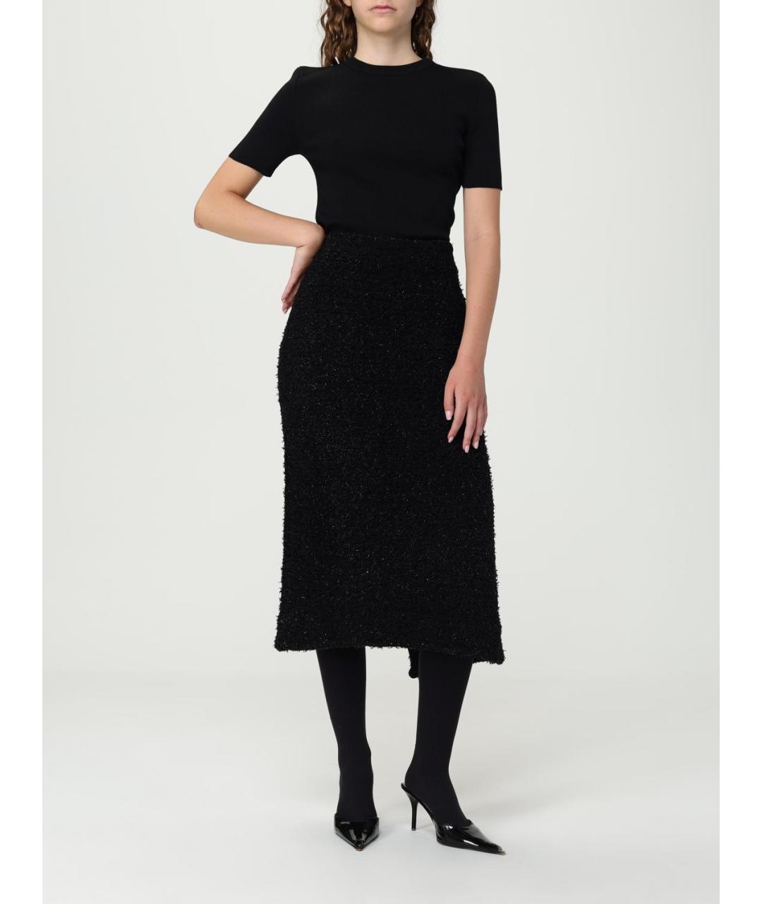BALENCIAGA Черный шерстяной джемпер / свитер, фото 3