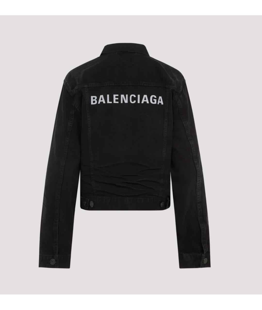 BALENCIAGA Черная хлопковая куртка, фото 8