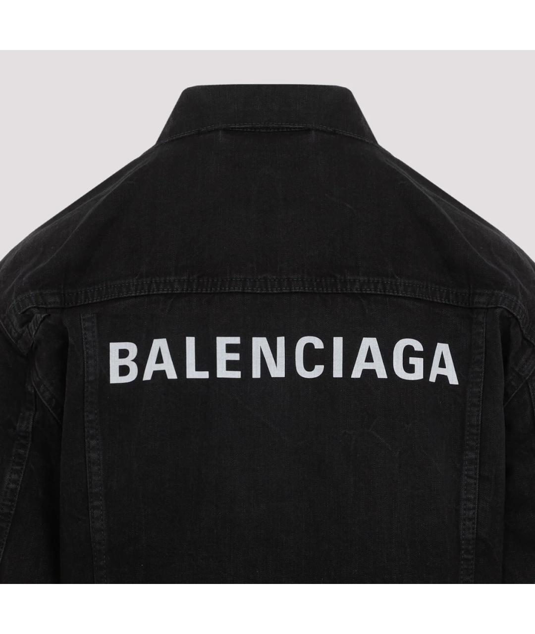 BALENCIAGA Черная хлопковая куртка, фото 7