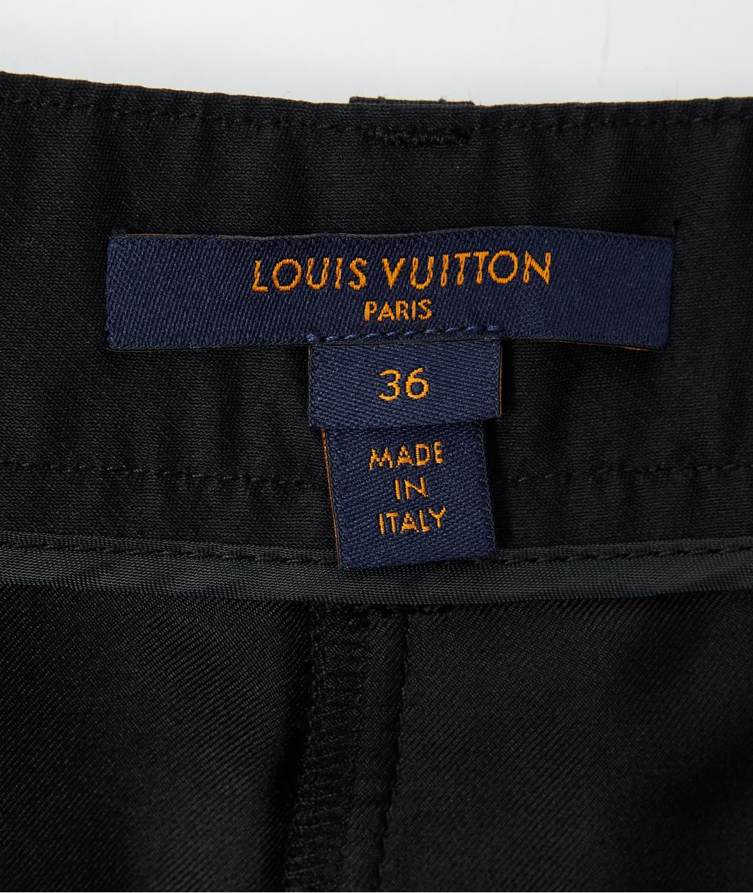 LOUIS VUITTON Черные шерстяные шорты, фото 6