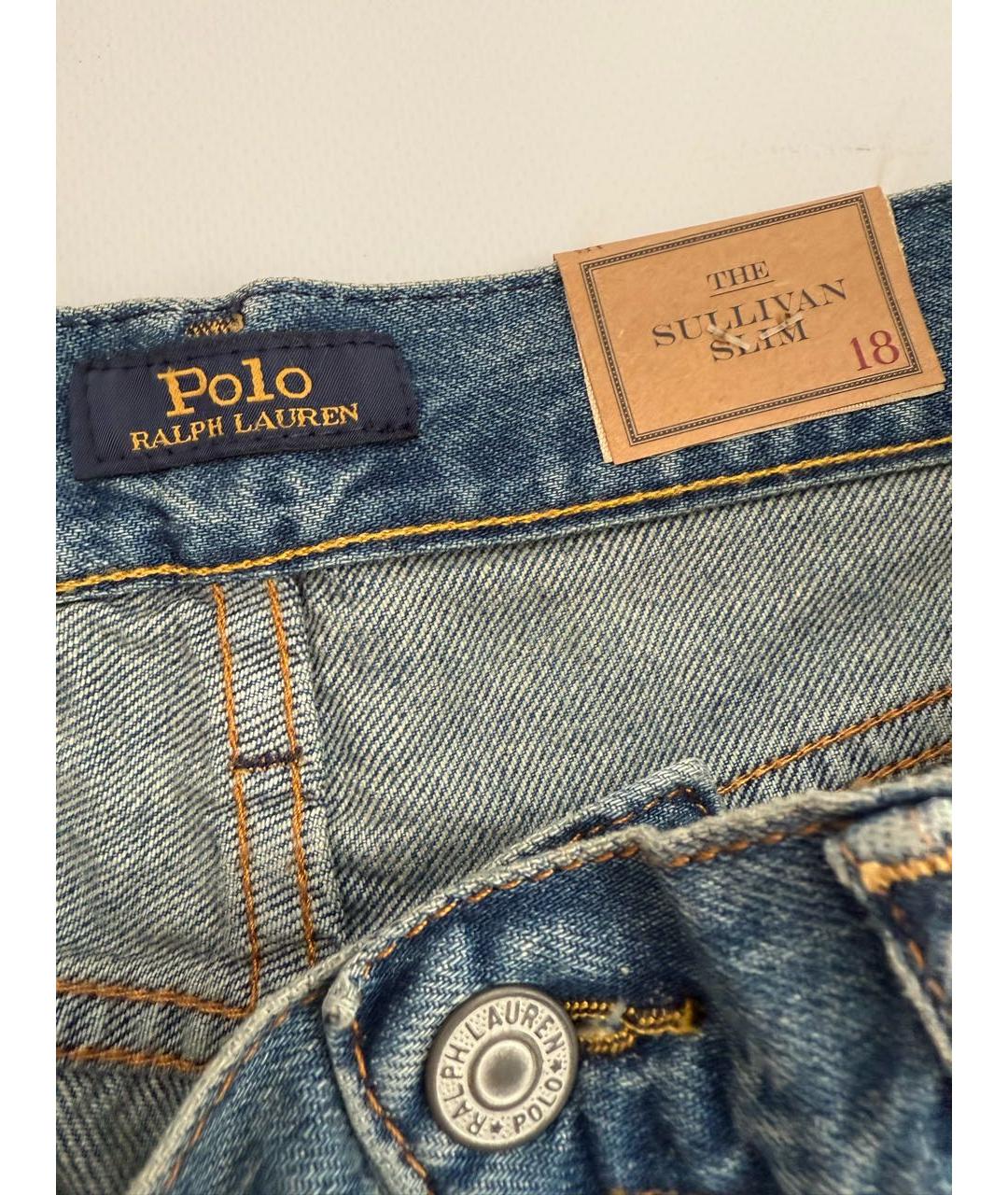 POLO RALPH LAUREN Синие деним детские джинсы, фото 3