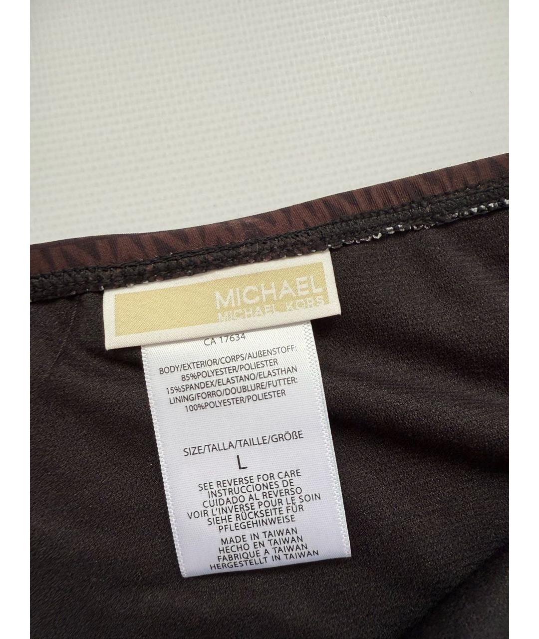 MICHAEL KORS Коричневый купальник, фото 5
