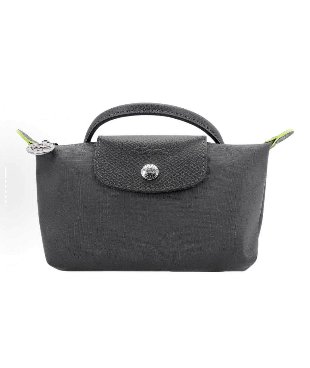 LONGCHAMP Антрацитовая сумка с короткими ручками, фото 1