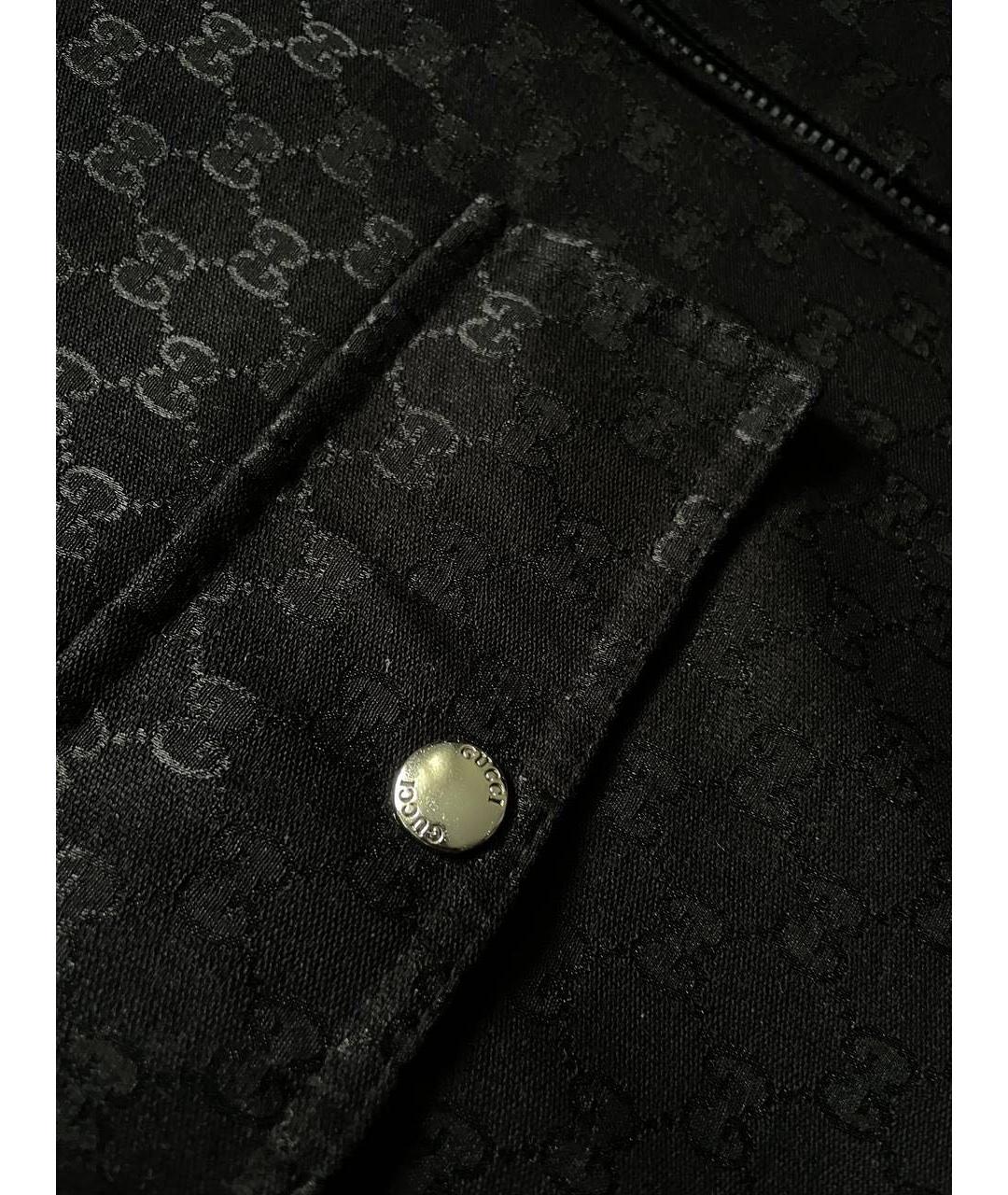 GUCCI Черная хлопковая куртка, фото 2