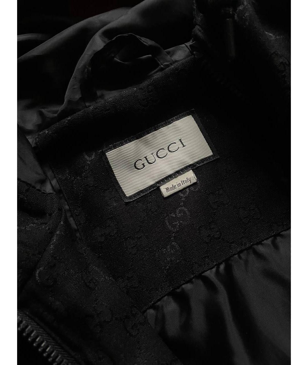 GUCCI Черная хлопковая куртка, фото 4