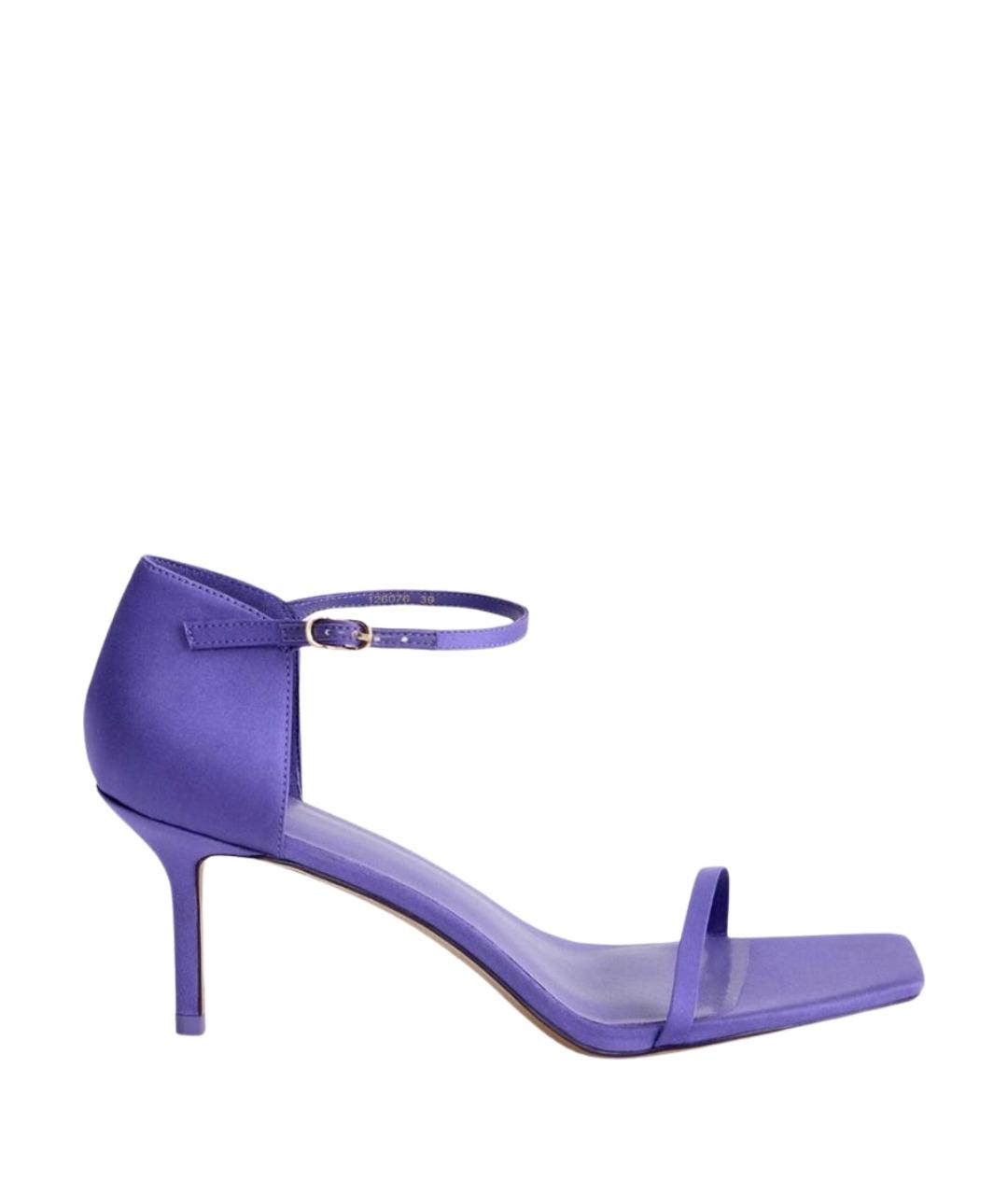 12 STOREEZ Фиолетовые текстильные босоножки, фото 1