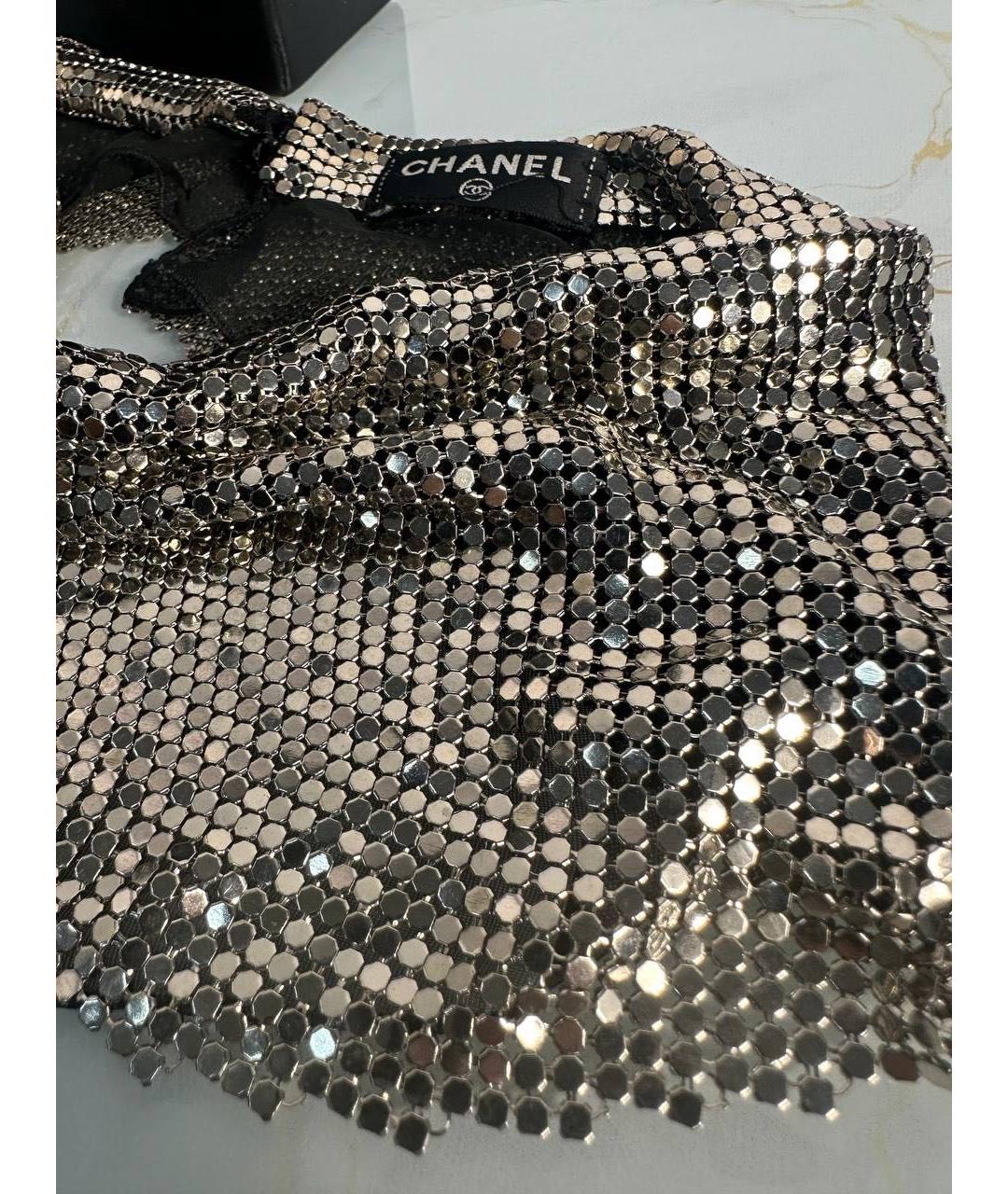 CHANEL Серебрянный воротник, фото 5