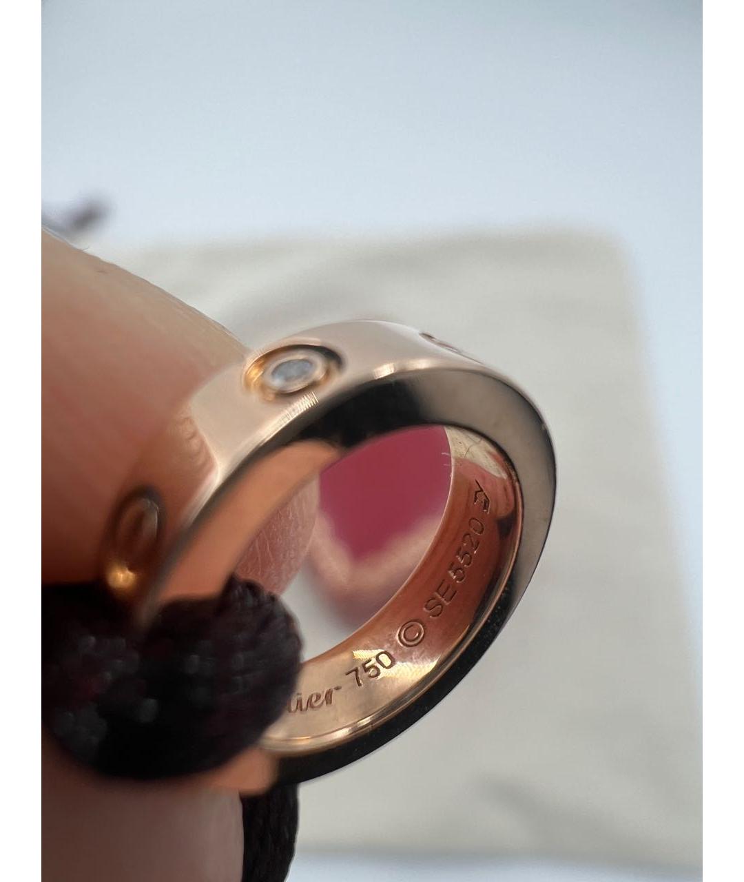 CARTIER Бордовый браслет из желтого золота, фото 6