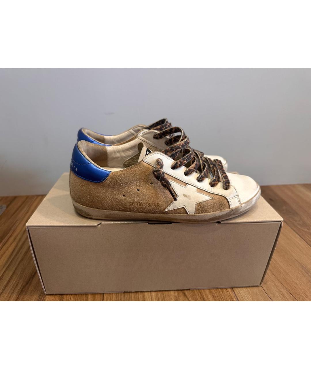 GOLDEN GOOSE DELUXE BRAND Коричневые замшевые кеды, фото 8