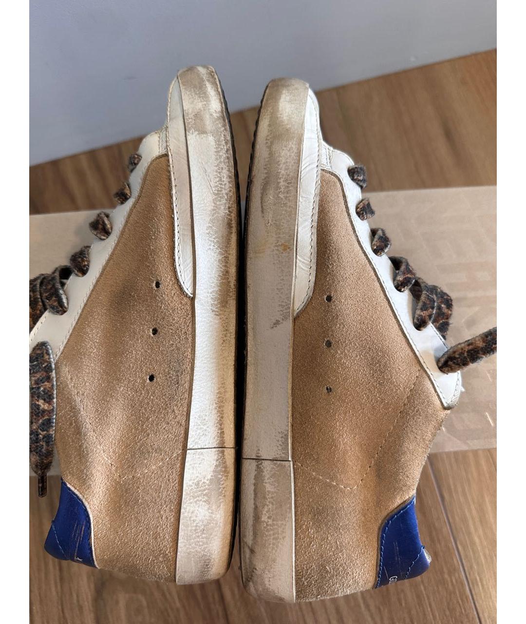 GOLDEN GOOSE DELUXE BRAND Коричневые замшевые кеды, фото 5