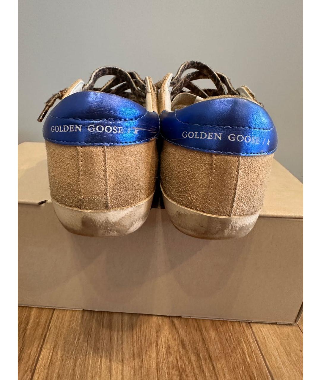 GOLDEN GOOSE DELUXE BRAND Коричневые замшевые кеды, фото 4