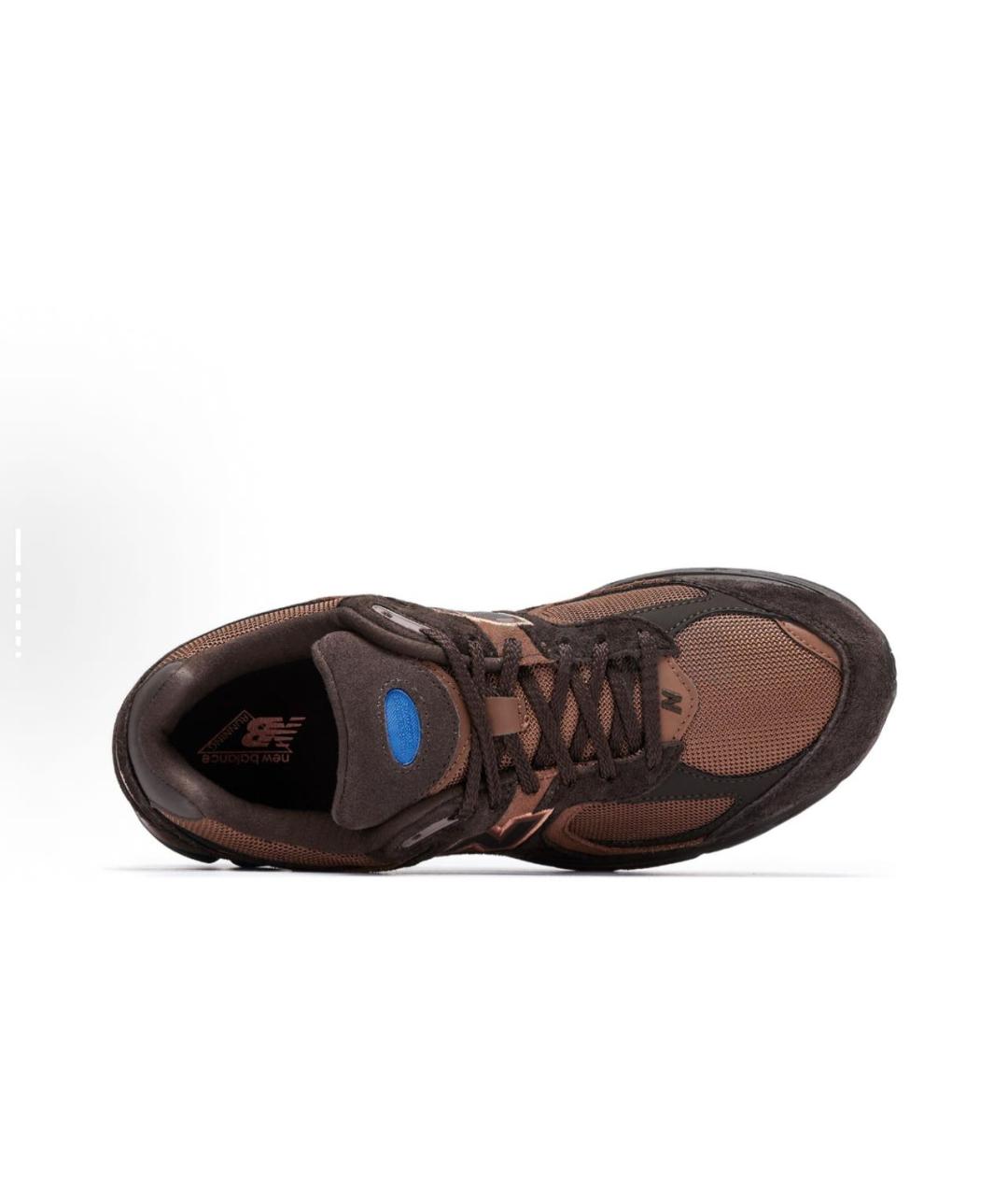 NEW BALANCE Коричневые замшевые низкие кроссовки / кеды, фото 4